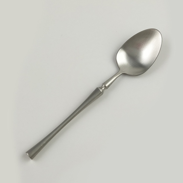 Ложка чайная,серебряный матовый цвет,серия "1920-Silver" P.L.
