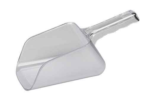 Совок для сыпучих продуктов 940 г, квадрат, поликарбонат, прозрачный /50