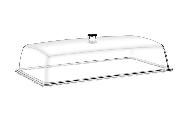 Крышка купол 1/1 прозрачная 530*325*150 мм поликарбонат/6