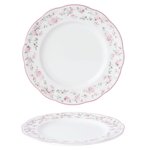 Тарелка классическая d=23 cм,фарфор "NOBLE" серия "Retro Ritz-La Vie En Rose"