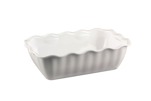 Салатник с волнистым краем 4л. (330х265х80мм) белый Рестола /14