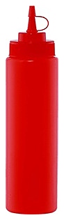 Диспенсер для соуса 65х260(H) мм, 0.71л, красный