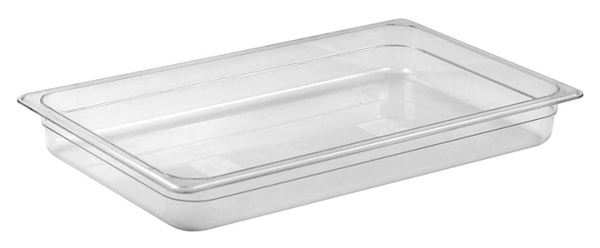 Гастроемкость 1/1 h=65, поликарбонат, прозрачная  /12