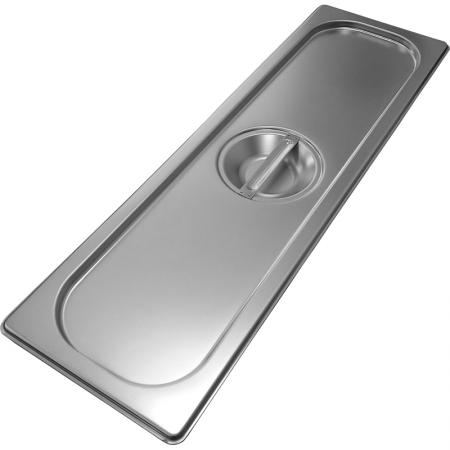 Крышка для гастроёмкости GN2/4, 530х162 мм (нерж.сталь)