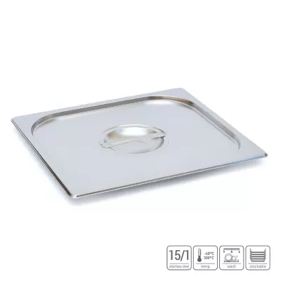 Крышка для гастроёмкости GN2/3, 354х325 мм (нерж.сталь)