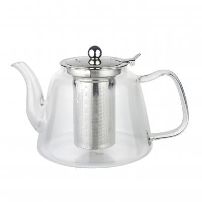 Чайник 1,2л д/заварки мет/сито термостойкое стекло [КУВШИН D] МС304