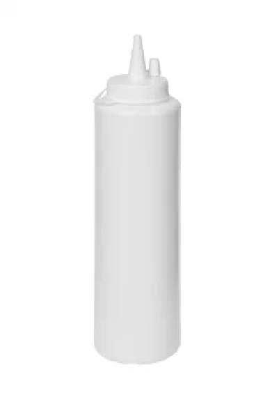 Диспенсер для соуса 0.75л, носик прямой с колпачком (белый)