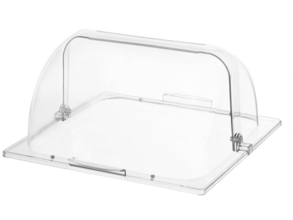 Крышка-купол сдвижная GN1/2, поликарбонат, прозрачная /12