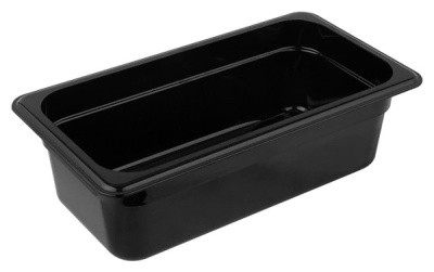 Гастроемкость 1/3 h=100, поликарбонат, черная /12/24