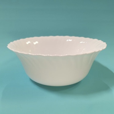 Салатник с волнистым краем D 172 мм, V 550 мл, стекло опаловое/48/6