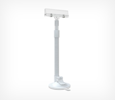 Держатель плаката гибкий с зажимом на усиленной присоске SC-FLEX-T/10