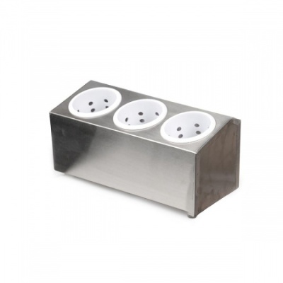 Подставка под столовые приборы металлическая, 3 отделения, P.L. Proff Cuisine
