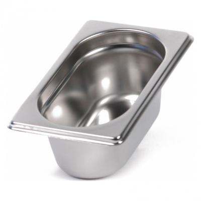 Гастроемкость 1/9 h=100, нерж.сталь/48