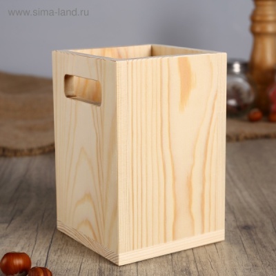 Подставка "Стаканчик" из СОСНЫ 10х10х15 см